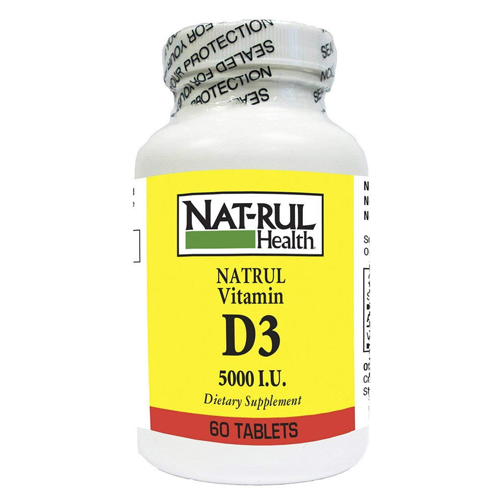 Natrul Health Vitamin D 5000 I.U Tablets - 60 Ea